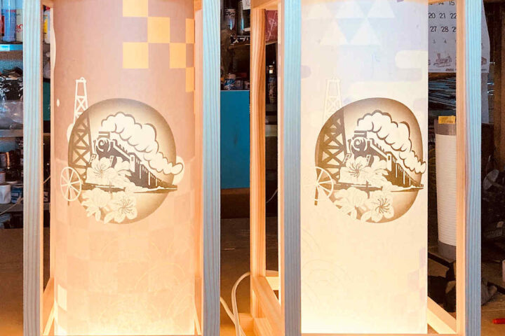 LED灯篭 新津観光協会様